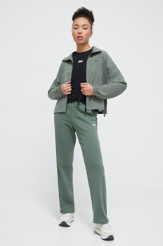Dkny spodnie dresowe DP3P3406 zielony SS24