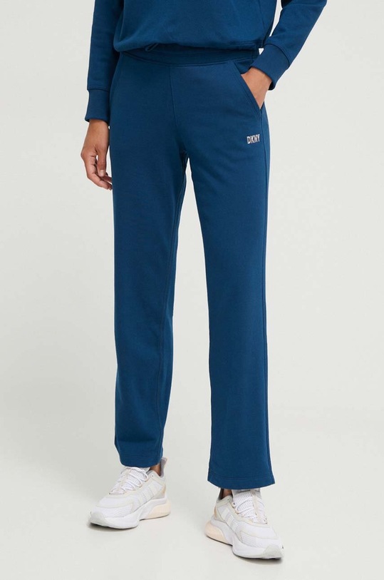 Dkny spodnie dresowe dzianina niebieski DP3P3406