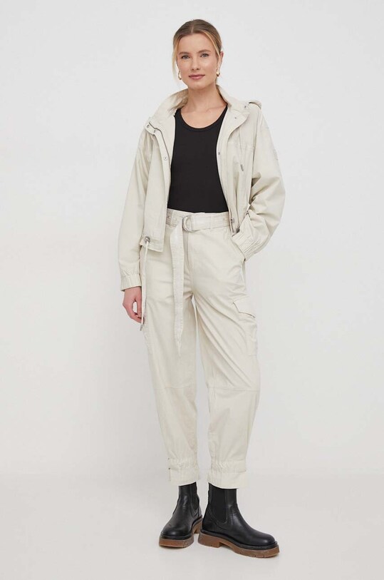 Штани Dkny E3KK0VDZ бежевий SS24