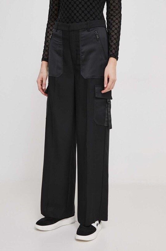 Kalhoty Dkny high černá P3JKNV51