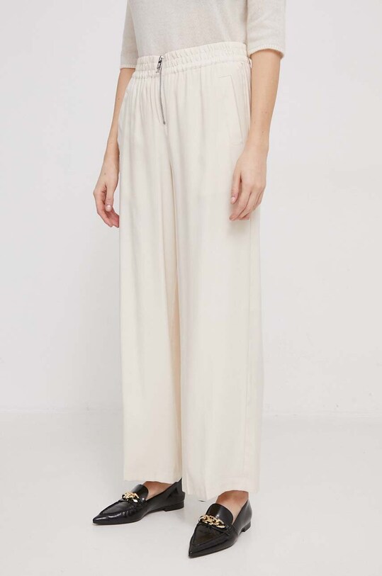 Штани Dkny тканина бежевий P3KK8U87