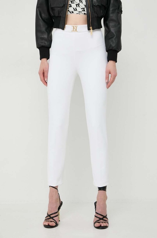 Elisabetta Franchi pantaloni PAT1441E2 alb SS24