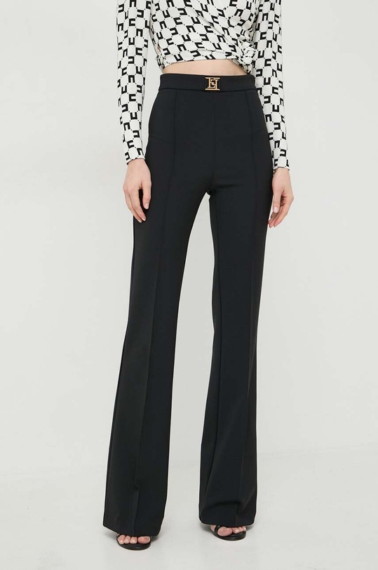 Elisabetta Franchi spodnie z elastanem czarny PAT1541E2