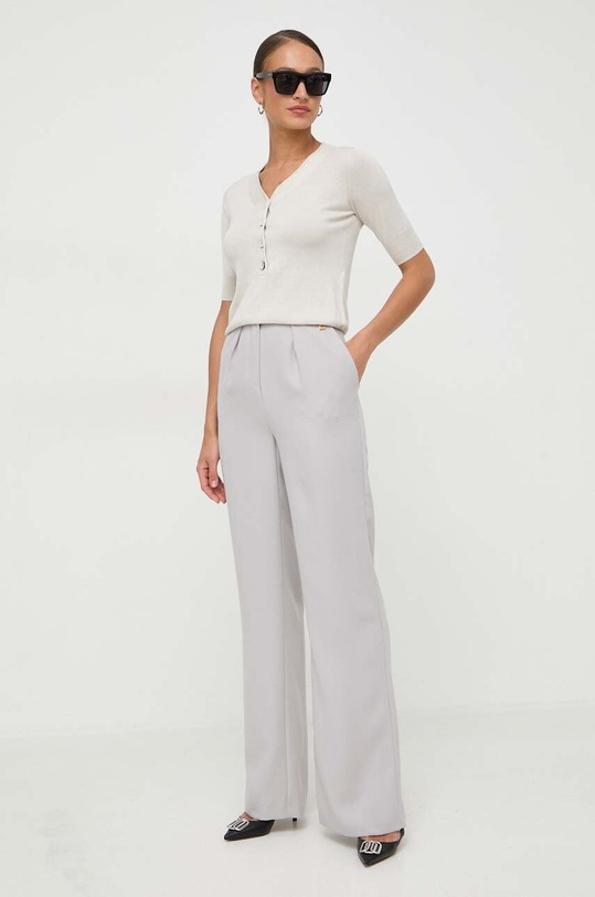 Elisabetta Franchi pantaloni PA02241E2 gri SS24