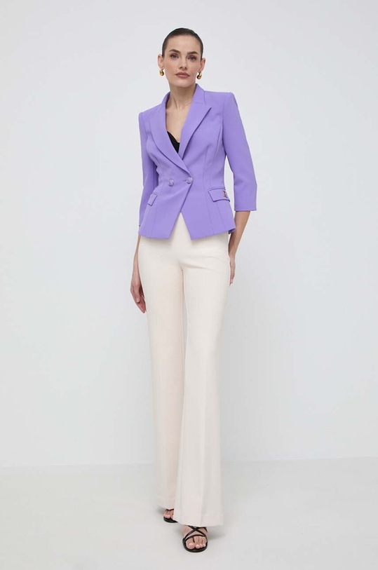 Elisabetta Franchi spodnie PA02941E2 beżowy SS24