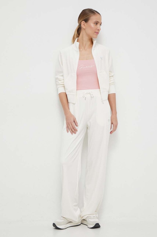 Guess pantaloni de trening V3BB26.KBXI2 bej AW24