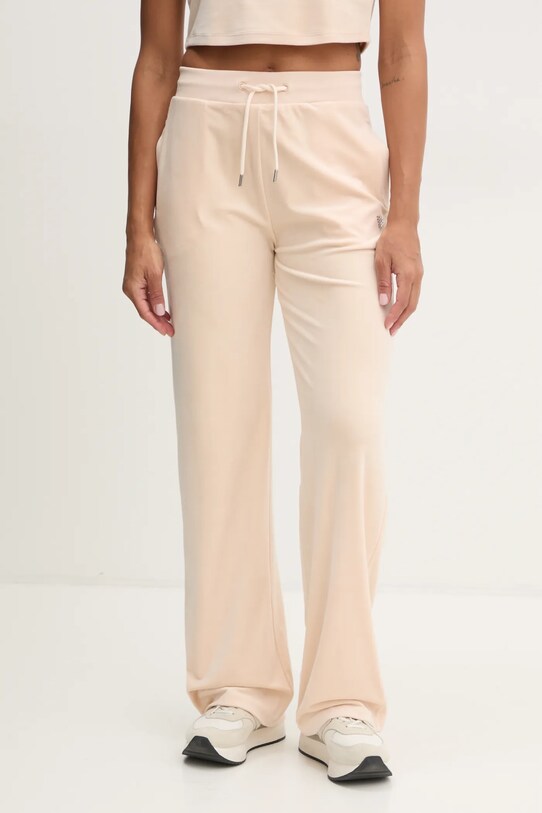 Tepláky Guess COUTURE s elastanom béžová V3BB26.KBXI2