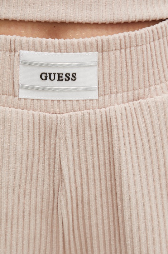 Guess spodnie dresowe AISLIN beżowy V4RB01.KC2T0