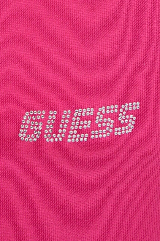 Pamučni donji dio trenirke Guess ljubičasta V4RB10.KC5O0