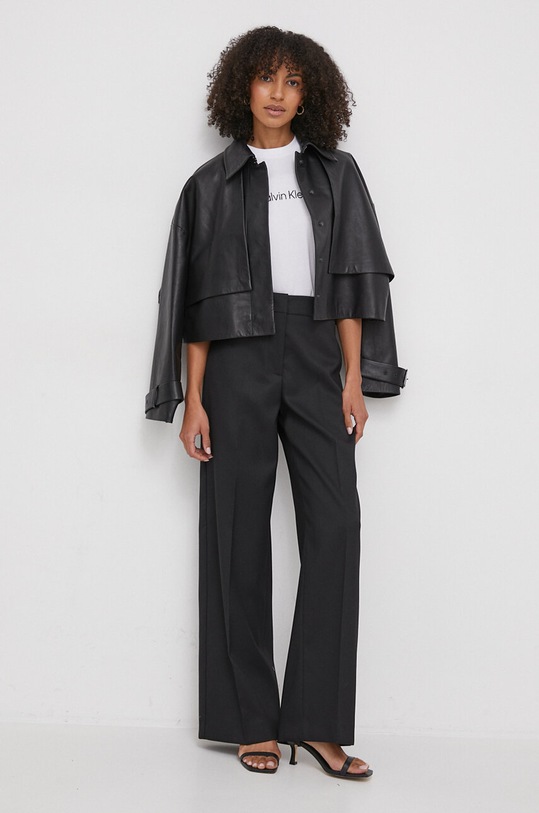 Kalhoty Calvin Klein K20K206333 černá SS24