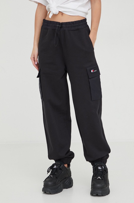 Tommy Jeans spodnie dresowe czarny DW0DW17313