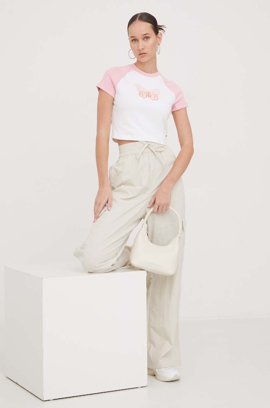 Брюки Tommy Jeans DW0DW17317 бежевый SS24