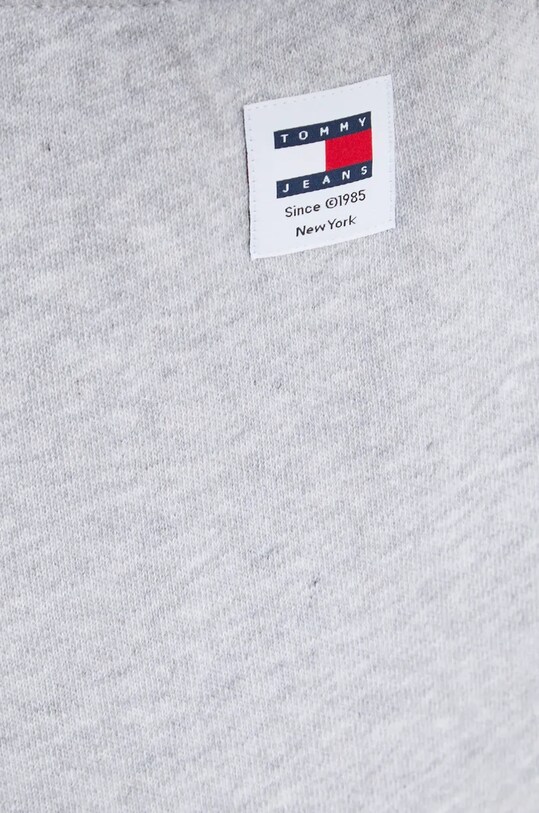 Tommy Jeans pamut melegítőnadrág szürke DW0DW17309