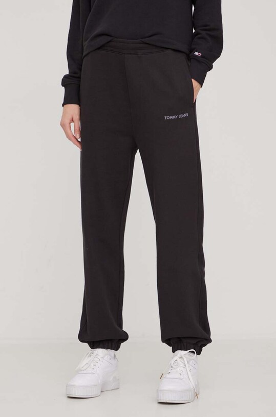 Одежда Хлопковые спортивные штаны Tommy Jeans DW0DW17309 чёрный