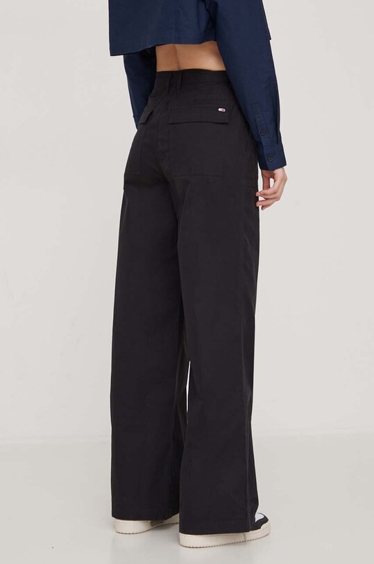 Odzież Tommy Jeans spodnie bawełniane DW0DW17314 czarny