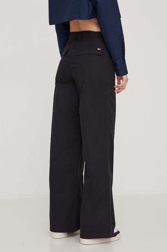 Îmbrăcăminte Tommy Jeans pantaloni de bumbac DW0DW17314 negru
