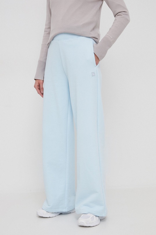 Παντελόνι φόρμας Calvin Klein Jeans ψηλή μπλε J20J222597