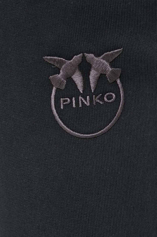 Pinko spodnie dresowe bawełniane czarny 100371.A1N7