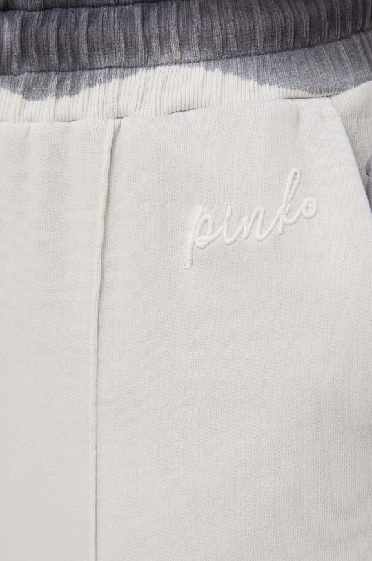 Pinko spodnie dresowe bawełniane beżowy 103218.A1OF