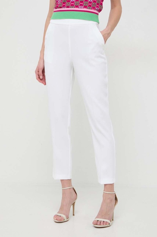 Pinko spodnie z elastanem beżowy 102861.7624