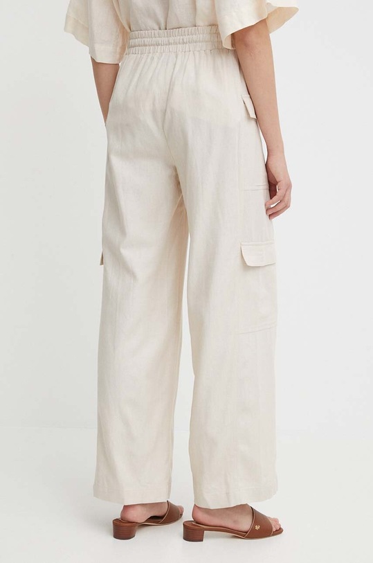 Odzież Dkny spodnie lniane DJ4P3015 beżowy