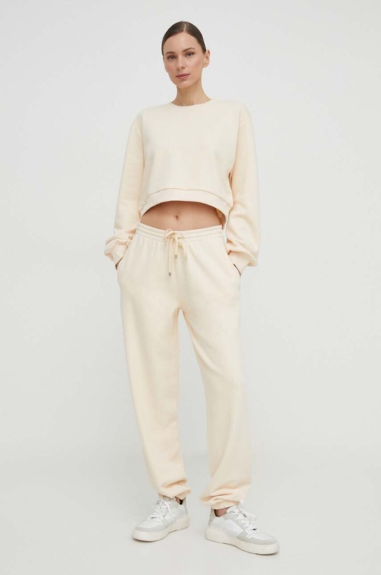 Patrizia Pepe spodnie dresowe 8P0575.J174 beżowy AA00
