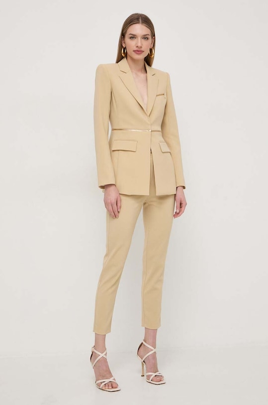 Patrizia Pepe spodnie 8P0585.A6F5 beżowy AA00