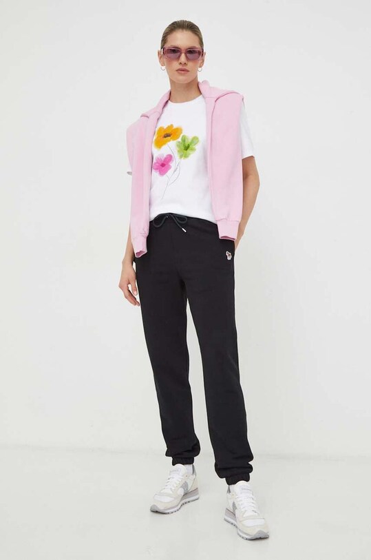 PS Paul Smith spodnie dresowe bawełniane W2R.313T.M20616 czarny SS24