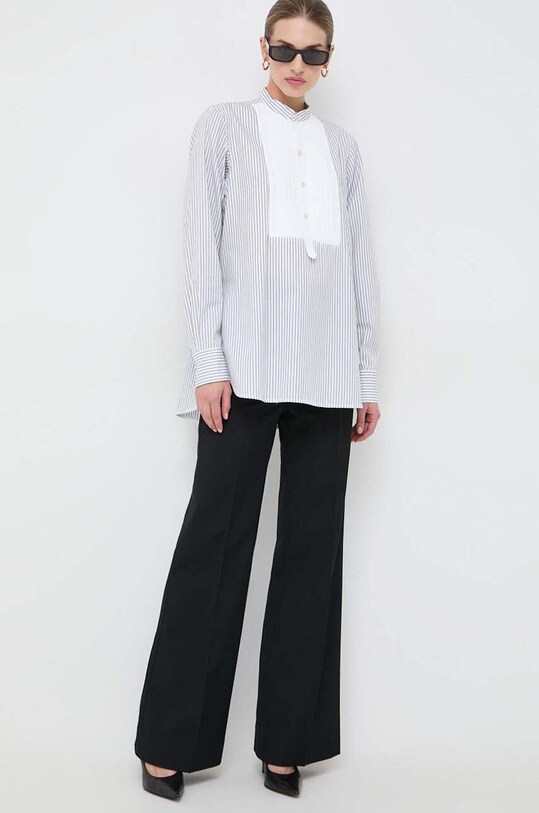 Victoria Beckham pantaloni din lână 1124WTR005115A negru SS24