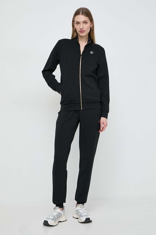 PLEIN SPORT dres z elastanem czarny SADC.WJJ0194.SJO002N