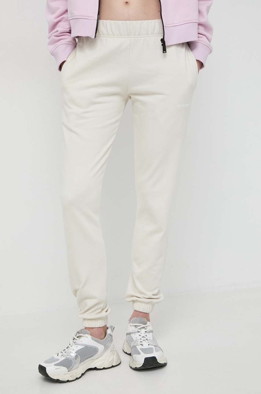 PLEIN SPORT pantaloni de trening din bumbac bumbac bej SADC.WJT1853.SJO001N