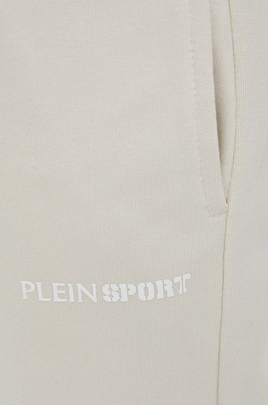 Îmbrăcăminte PLEIN SPORT pantaloni de trening din bumbac SADC.WJT1853.SJO001N bej