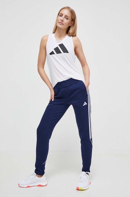 adidas Performance pantaloni de antrenament Tiro 23 League tricotaj albastru HS3609