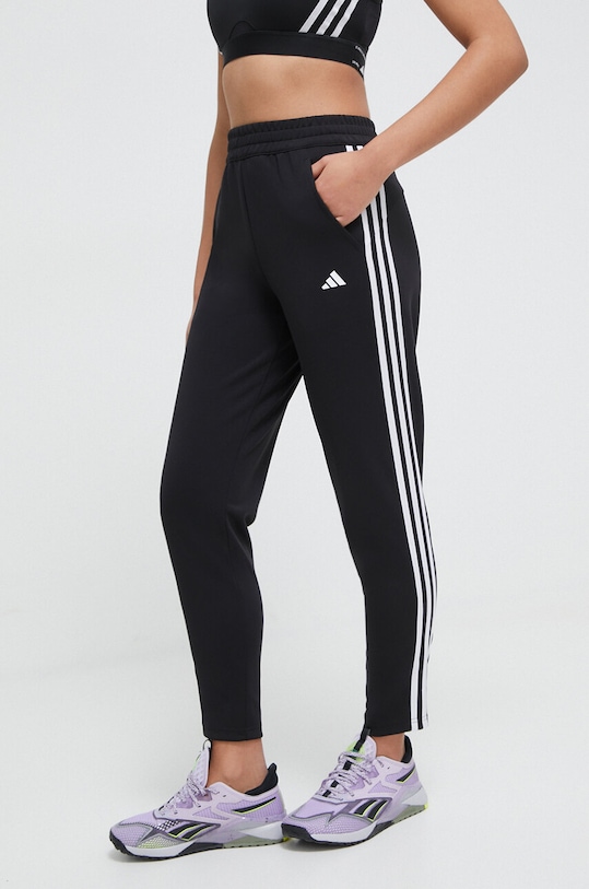 Hlače za trening adidas Performance Training Essentials pletivo crna HZ5646