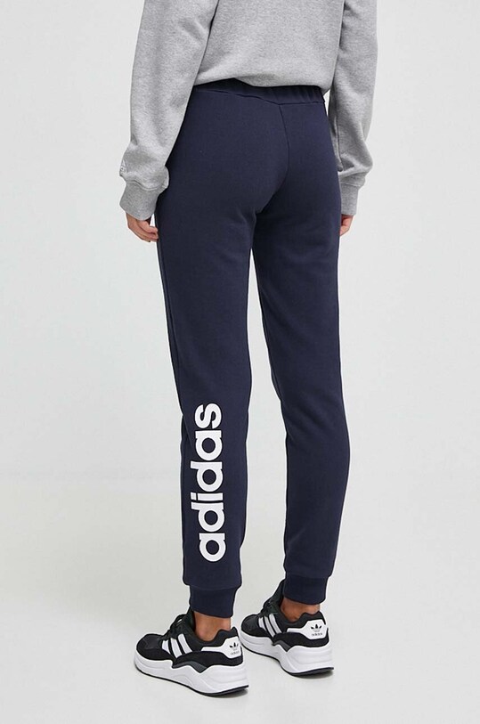 Дрехи Памучен спортен панталон adidas IC6869 тъмносин