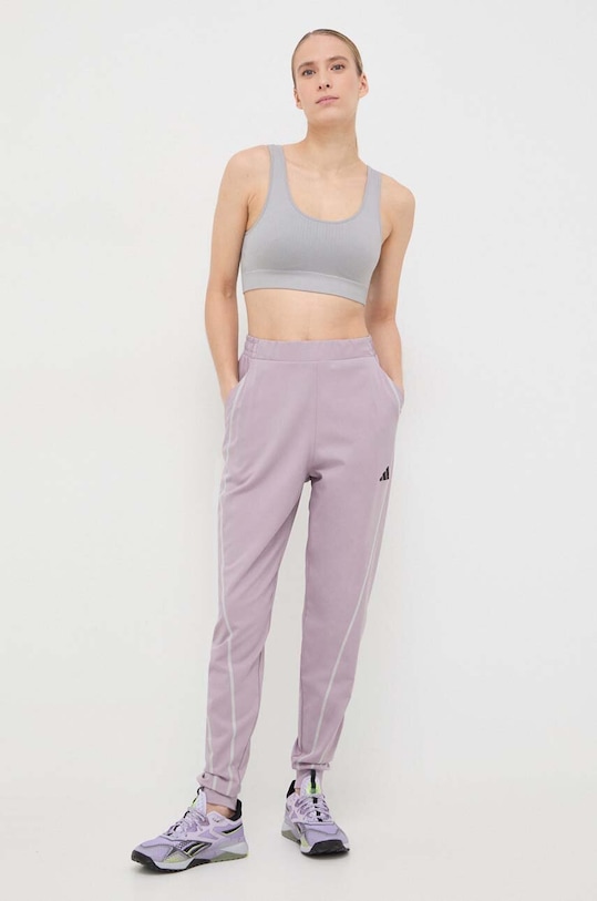 Штани для тренувань adidas Performance Woven IL7365 рожевий SS24