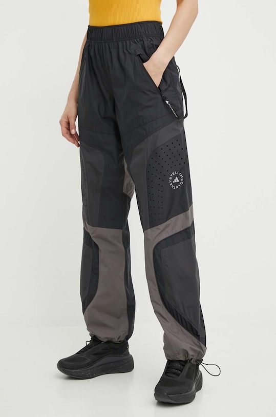 adidas by Stella McCartney spodnie treningowe IN3621 czarny SS24