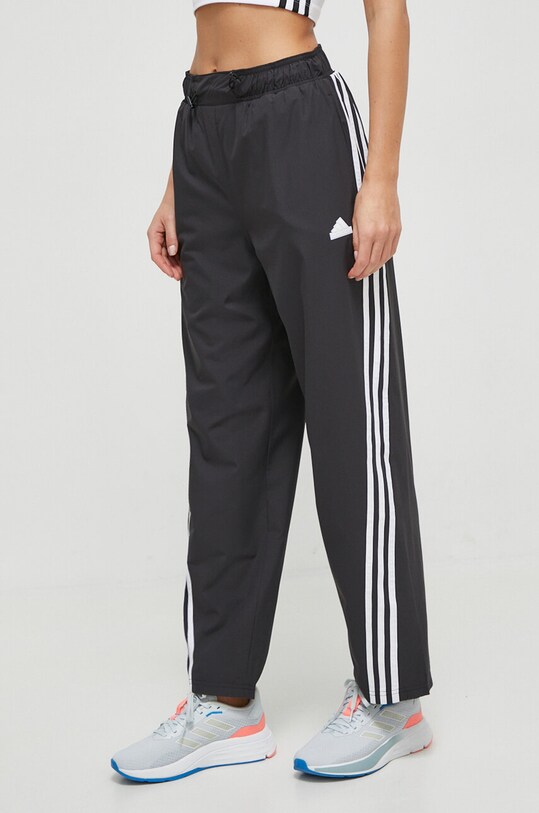 Tepláky adidas látka černá IP1567