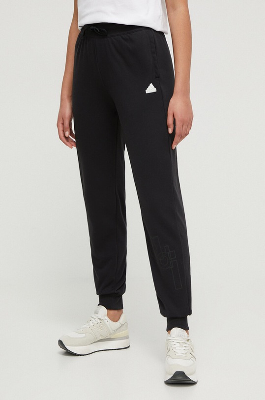 adidas spodnie dresowe dzianina czarny IP2270