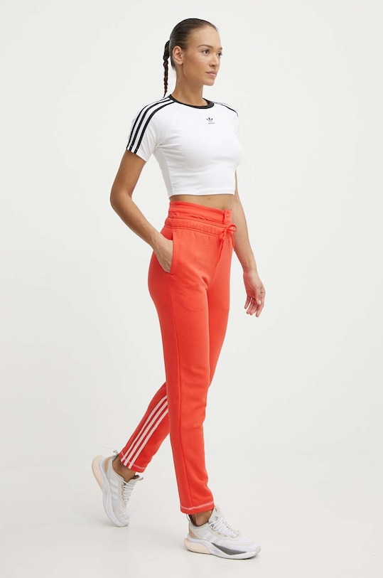 adidas spodnie dresowe IS0897 czerwony SS24