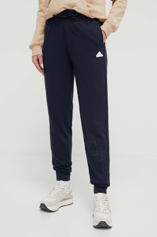 Tepláky adidas pletenina námořnická modř IS4286