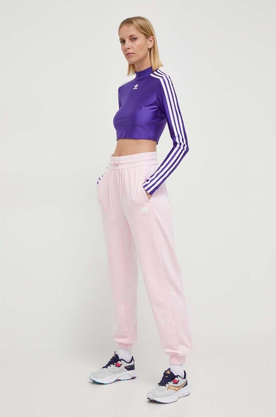 adidas pantaloni de trening IS4297 roz SS24