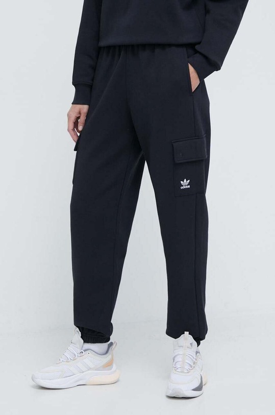 adidas Originals pantaloni de trening Cargo Jogger tricotaj negru IT7576