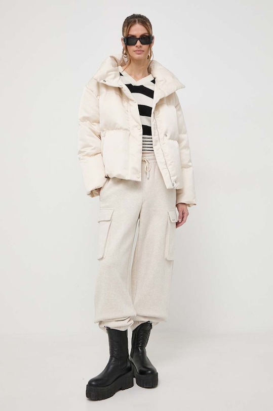 Miss Sixty pantaloni de trening din bumbac 6T4PJ1330000 bej SS24