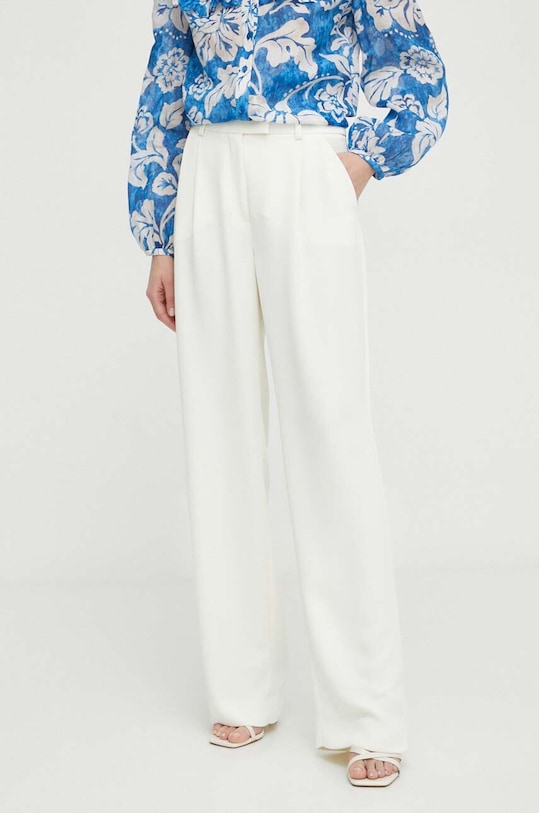 Παντελόνι Luisa Spagnoli ψηλή μπεζ 540924