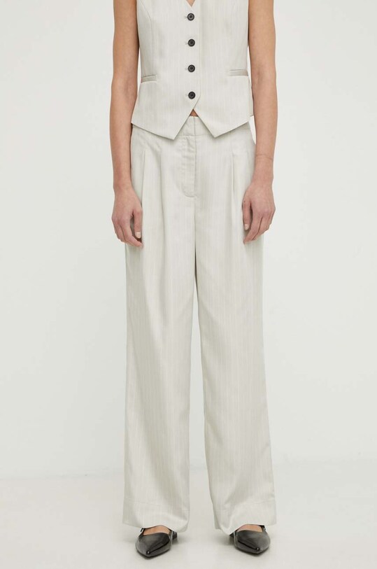 Брюки Bruuns Bazaar PinBBMadelie pants BBW3832 серый SS24