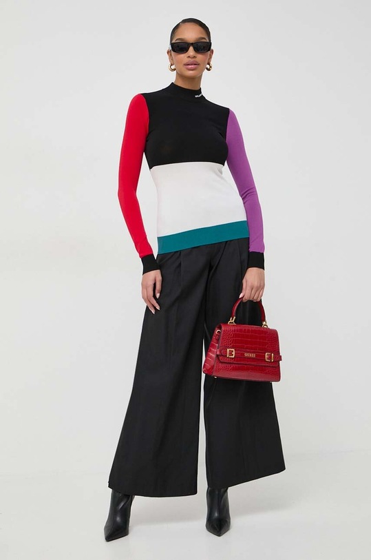 Karl Lagerfeld spodnie 240W1001 czarny SS24