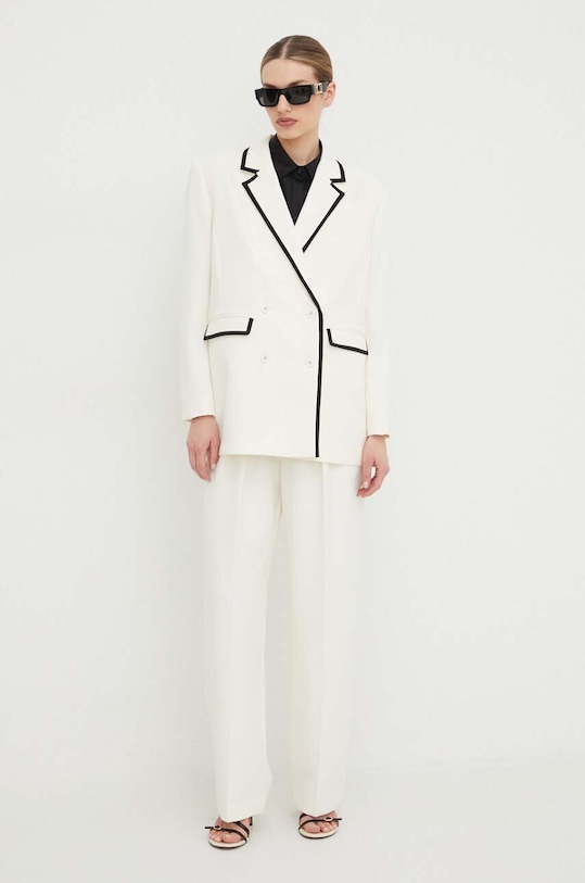 Kalhoty Custommade Pien béžová 999825531