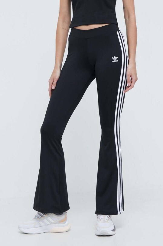 Спортивные штаны adidas Originals Flared Leggings аппликация чёрный IN1100