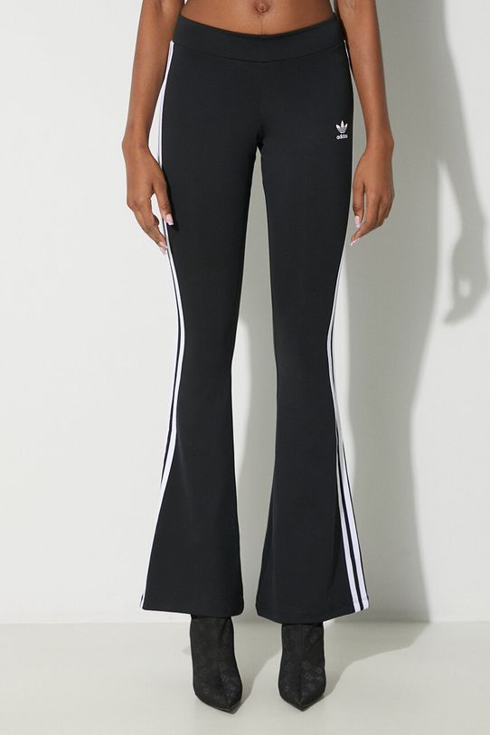 Παντελόνι φόρμας adidas Originals Flared Leggings με ελαστάν μαύρο IN1100